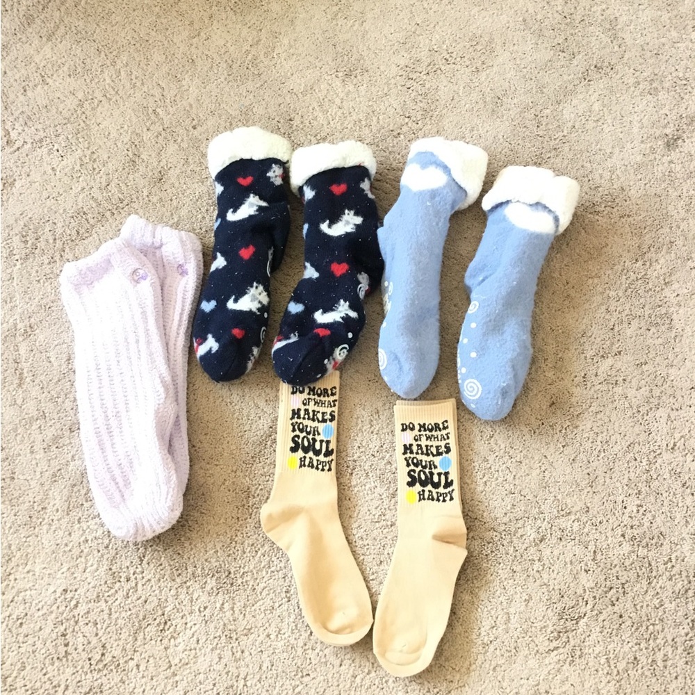 Cozy Sock Collection with Fun Designs NWOT